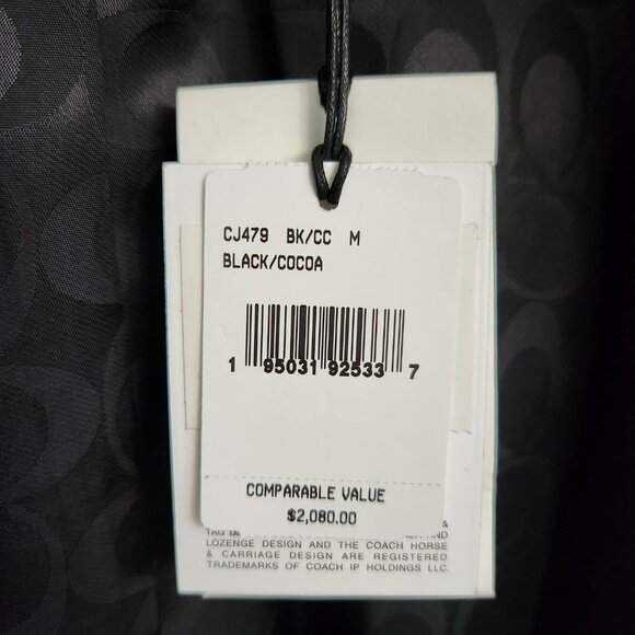 COACH Leather Peacoat Size M (Oversized) - Picture 13 of 15